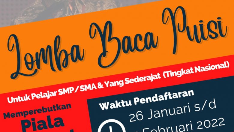 DUA TAHUN USAT, ADAKAN LOMBA BACA PUISI VIRTUAL.