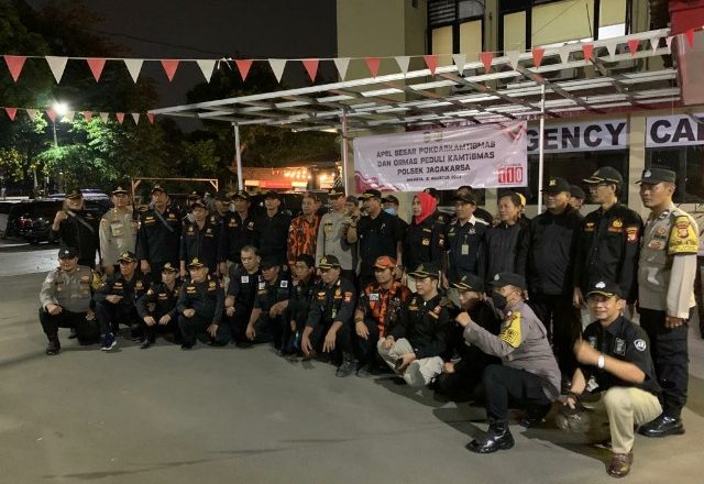 KOLABORASI POKDARKAMTIBMAS JAGAKARSA DAN POLSEK JAGAKARSA, GELAR APEL BESAR.